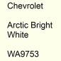 Preview: Chevrolet, Arctic Bright White, WA9753.